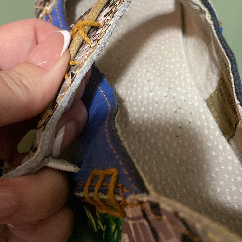 EUC TMA Eyes blue red colorful Mary Jain Flats made for Germany 8 - Picture 9 of 10